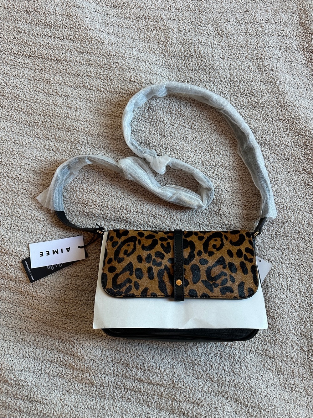 AIMEE KESTENBERG Leopard Haircalf Amity Crossbody Bag